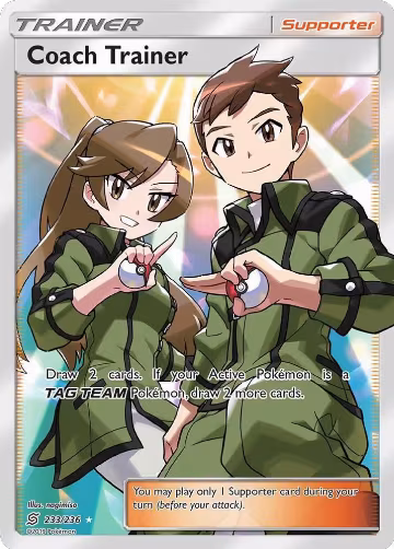 Coach Trainer (Full Art) (233/236), SM - Unified Minds — Pokémon card price