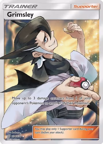 Grimsley (Full Art) (234/236), SM - Unified Minds — Pokémon card price