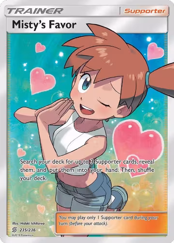 Misty's Favor (Full Art) (235/236) — card price