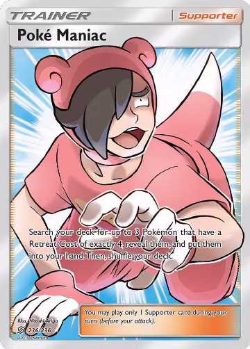 Poke Maniac (Full Art) (236/236), SM - Unified Minds — Pokémon card price
