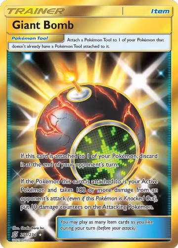 Giant Bomb (Secret) (251/236), SM - Unified Minds — Pokémon card price