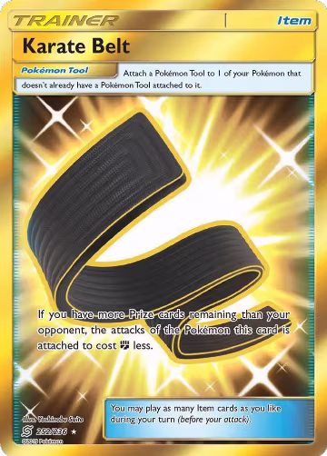 Karate Belt (Secret) (252/236), SM - Unified Minds — Pokémon card price