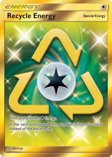 Recycle Energy (Secret) (257/236), SM - Unified Minds — Pokémon card price
