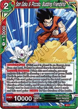 Son Goku & Piccolo, Budding Friendship (BT7-112_PR), Assault of the Saiyans Pre-Release Cards — DB Super card price