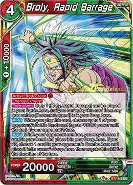 Broly, Rapid Barrage (BT7-116_PR), Assault of the Saiyans Pre-Release Cards — DB Super card price