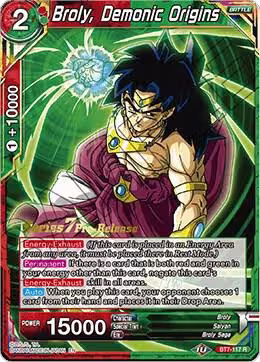 Broly, Demonic Origins (BT7-117_PR), Assault of the Saiyans Pre-Release Cards — DB Super card price