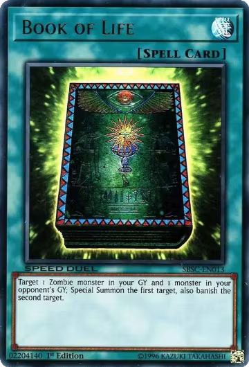 Book of Life (SBSC-EN013), Speed Duel: Scars of Battle — Yu-Gi-Oh! card price