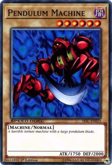 Pendulum Machine (SBSC-EN023), Speed Duel: Scars of Battle — Yu-Gi-Oh! card price