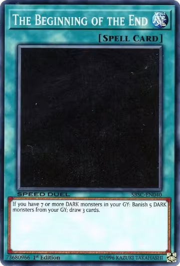 The Beginning of the End (SBSC-EN040), Speed Duel: Scars of Battle — Yu-Gi-Oh! card price