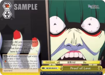 Proof of Love (RZ/S55-E024 CC), ZERO Vol.2 — Weiß Schwarz card price