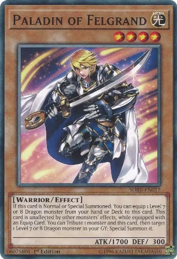 Paladin of Felgrand (SDRR-EN017), Structure Deck: Rokket Revolt — Yu-Gi-Oh! card price
