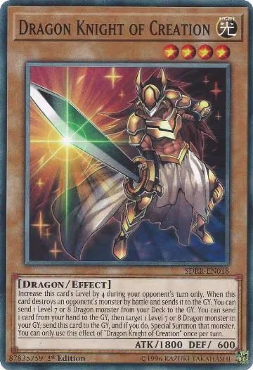 Dragon Knight of Creation (SDRR-EN018), Structure Deck: Rokket Revolt — Yu-Gi-Oh! card price