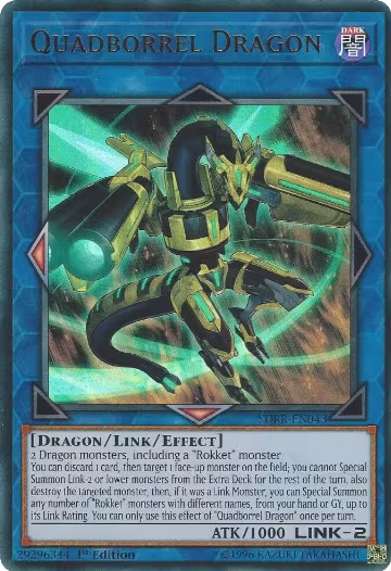 Quadborrel Dragon (SDRR-EN043), Structure Deck: Rokket Revolt — Yu-Gi-Oh! card price