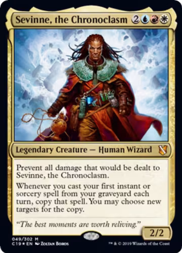 Sevinne, the Chronoclasm (Commander 2019) (49), Oversize Cards — Magic card price