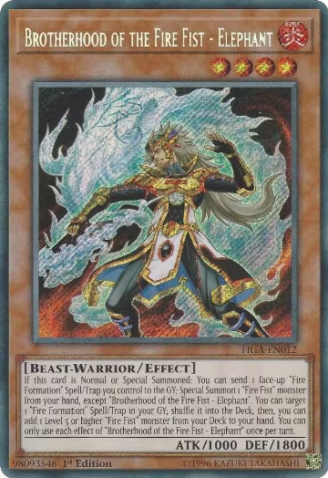 Brotherhood of the Fire Fist - Elephant (FIGA-EN012), Fists of the Gadgets — Yu-Gi-Oh! card price