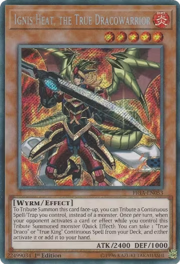Ignis Heat, the True Dracowarrior (FIGA-EN053), Fists of the Gadgets — Yu-Gi-Oh! card price