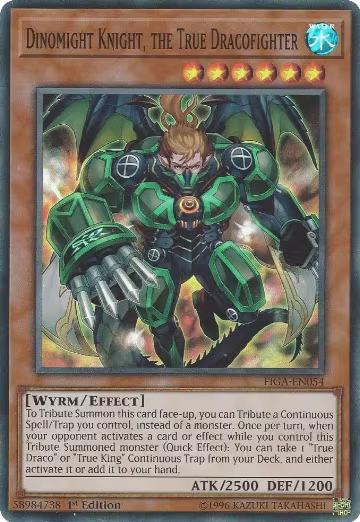 Dinomight Knight, the True Dracofighter (FIGA-EN054), Fists of the Gadgets — Yu-Gi-Oh! card price