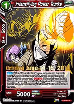 Intensifying Power Trunks (Origins 2019) (BT4-012_PR), Tournament Promotion Cards — DB Super card price