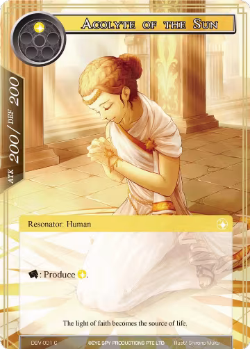 Acolyte of the Sun (DBV-001), The Decisive Battle of Valhalla — Force of Will card price