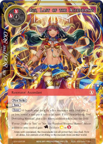 Isis, Last of the Ascendants (DBV-024), The Decisive Battle of Valhalla — Force of Will card price