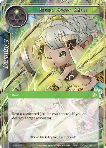Snipe Away Mi-!! (DBV-068), The Decisive Battle of Valhalla — Force of Will card price