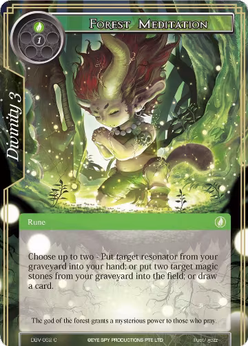 Forest Meditation (DBV-062), The Decisive Battle of Valhalla — Force of Will card price