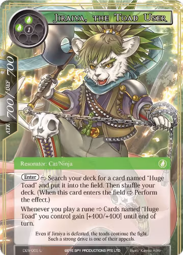 Jiraiya, The Toad User (DBV-065), The Decisive Battle of Valhalla — Force of Will card price