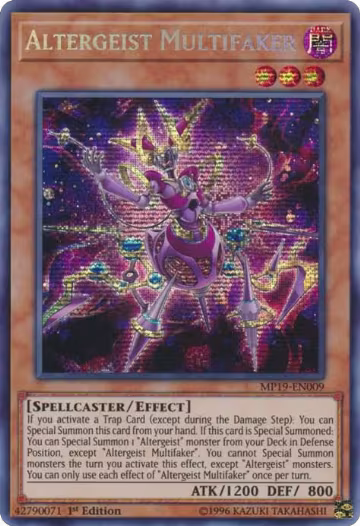 Altergeist Multifaker (MP19-EN009), 2019 Gold Sarcophagus Tin Mega Pack — Yu-Gi-Oh! card price