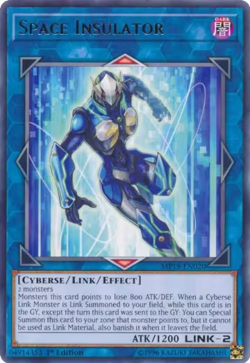 Space Insulator (MP19-EN020), 2019 Gold Sarcophagus Tin Mega Pack — Yu-Gi-Oh! card price