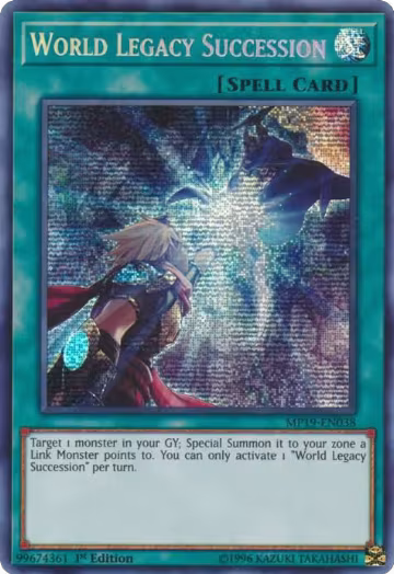 World Legacy Succession (MP19-EN038), 2019 Gold Sarcophagus Tin Mega Pack — Yu-Gi-Oh! card price