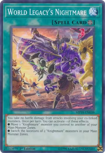 World Legacy's Nightmare (MP19-EN039), 2019 Gold Sarcophagus Tin Mega Pack — Yu-Gi-Oh! card price