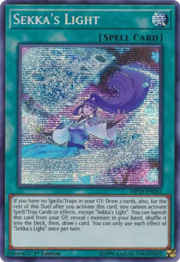 Sekka's Light (MP19-EN041), 2019 Gold Sarcophagus Tin Mega Pack — Yu-Gi-Oh! card price
