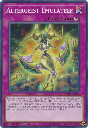 Altergeist Emulatelf (MP19-EN047), 2019 Gold Sarcophagus Tin Mega Pack — Yu-Gi-Oh! card price