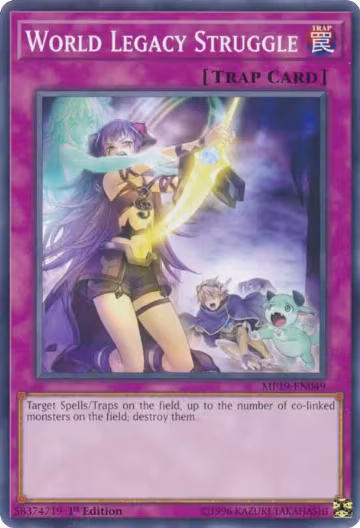 World Legacy Struggle (MP19-EN049), 2019 Gold Sarcophagus Tin Mega Pack — Yu-Gi-Oh! card price