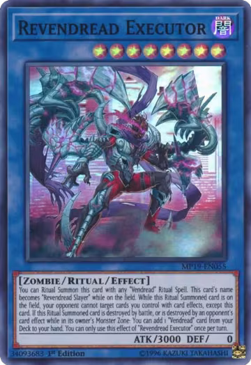 Revendread Executor (MP19-EN055), 2019 Gold Sarcophagus Tin Mega Pack — Yu-Gi-Oh! card price