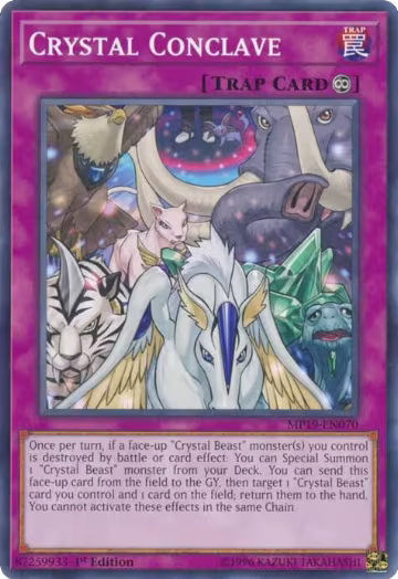 Crystal Conclave (MP19-EN070), 2019 Gold Sarcophagus Tin Mega Pack — Yu-Gi-Oh! card price