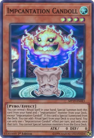 Impcantation Candoll (MP19-EN083), 2019 Gold Sarcophagus Tin Mega Pack — Yu-Gi-Oh! card price