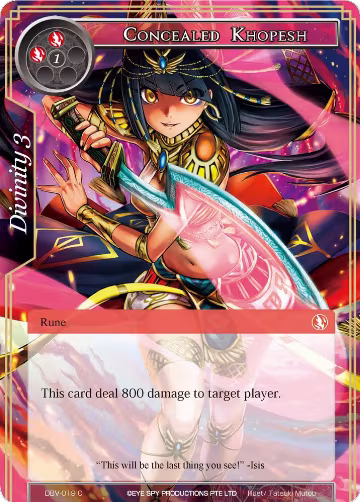 Concealed Khopesh (DBV-019), The Decisive Battle of Valhalla — Force of Will card price