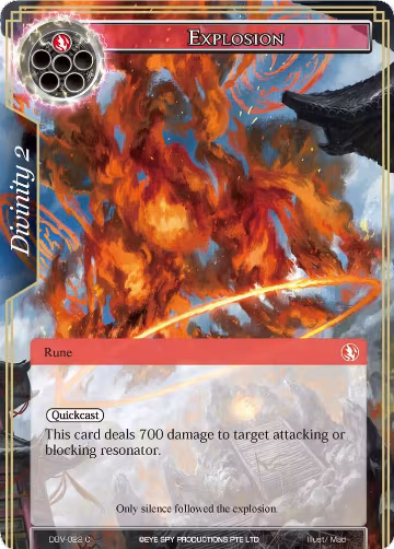 Explosion (DBV-022), The Decisive Battle of Valhalla — Force of Will card price