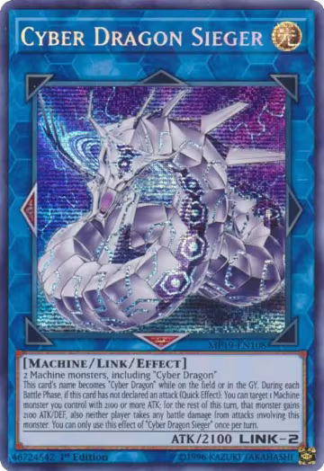 Cyber Dragon Sieger (MP19-EN108) — card price