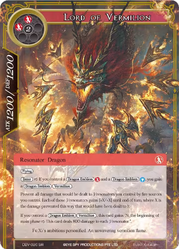 Lord of Vermillion (DBV-026), The Decisive Battle of Valhalla — Force of Will card price