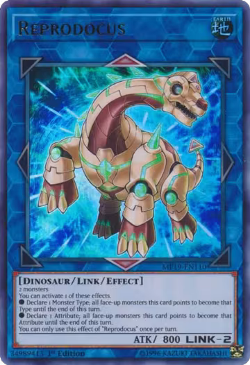 Reprodocus (MP19-EN110), 2019 Gold Sarcophagus Tin Mega Pack — Yu-Gi-Oh! card price