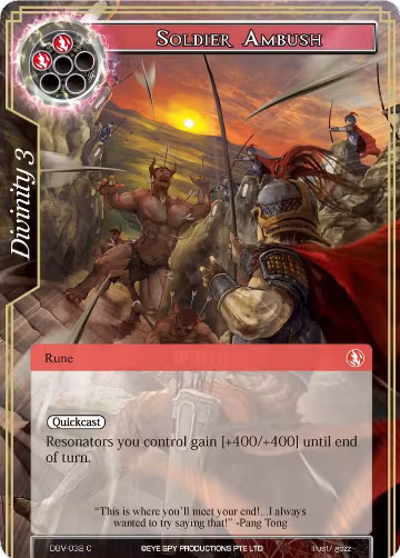 Soldier Ambush (DBV-032), The Decisive Battle of Valhalla — Force of Will card price