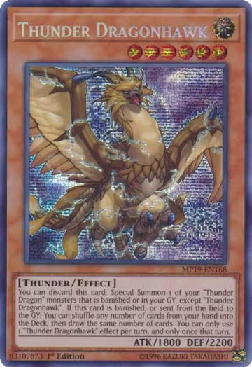 Thunder Dragonhawk (MP19-EN168), 2019 Gold Sarcophagus Tin Mega Pack — Yu-Gi-Oh! card price