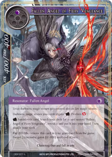 Fallen Angel of Fiery Vengeance (DBV-075), The Decisive Battle of Valhalla — Force of Will card price