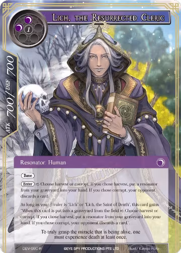 Lich, the Resurrected Cleric (DBV-080), The Decisive Battle of Valhalla — Force of Will card price