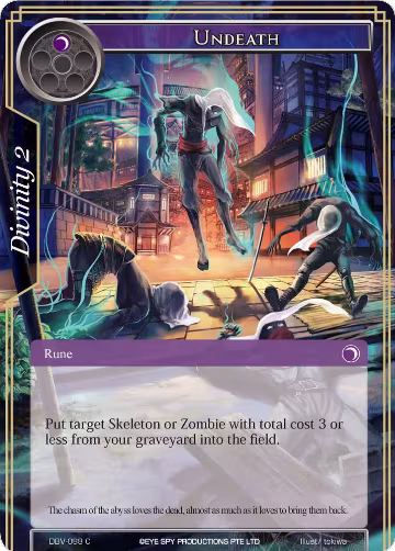 Undeath (DBV-088), The Decisive Battle of Valhalla — Force of Will card price