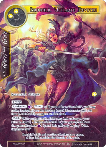 Brunhild, Ultimate Devotee (Full Art) (DBV-007), The Decisive Battle of Valhalla — Force of Will card price