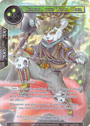 Jiraiya, The Toad User (Full Art) (DBV-065), The Decisive Battle of Valhalla — Force of Will card price
