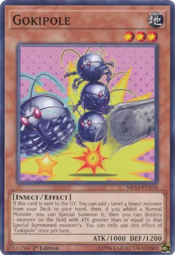 Gokipole (MP19-EN176), 2019 Gold Sarcophagus Tin Mega Pack — Yu-Gi-Oh! card price